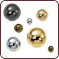 Seamed Round Beads
