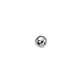 Smooth Round Seamed Bead 3mm with 0.8mm Hole - Silver Plated