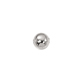 Smooth Round Seamed Bead 4mm with 1mm Hole - Sterling Silver