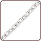 Unfinished (Bulk) Base Metal Filled Cable Chain - Silver Plated