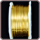 Rhinestone Biz Colored Copper Wire 18 Gauge 4 Yard - Gold