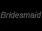 Rhinestone Biz Hot Fix Crystal Transfer Motif - Bridesmaid - Arial Mixed Font