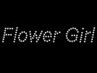 Rhinestone Biz Hot Fix Crystal Transfer Motif - Flower Girl - Arial Mixed Font