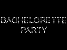 Rhinestone Biz Hot Fix Crystal Transfer Motif - Bachelorette Party - Arial Font