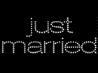Rhinestone Biz Hot Fix Crystal Transfer Motif - Just Married - Bebe Font