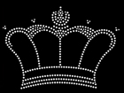 Rhinestone Biz Hot Fix Crystal Transfer Motif - Crown 8.25 x 6.0 Inches
