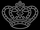 Rhinestone Biz Hot Fix Crystal Transfer Motif - Crown 3.5 x 2.5 Inches