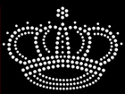 Rhinestone Biz Hot Fix Crystal Transfer Motif - Crown 5.0 x 3.5 Inches