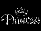 Rhinestone Biz Hot Fix Crystal Transfer Motif - Princess with Crown