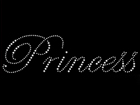 Rhinestone Biz Hot Fix Crystal Transfer Motif - Princess Script