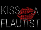 Rhinestone Biz Hot Fix Crystal Transfer Motif - Kiss A Flautist