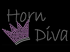 Rhinestone Biz Hot Fix Crystal Transfer Motif - Horn Diva