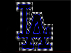 Rhinestone Biz Hot Fix Crystal Transfer Motif - Los Angeles Dodgers Logo