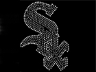 Rhinestone Biz Hot Fix Crystal Transfer Motif - Chicago White Sox Logo