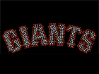 Rhinestone Biz Hot Fix Crystal Transfer Motif - San Francisco Giants Logo