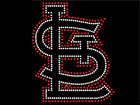Rhinestone Biz Hot Fix Crystal Transfer Motif - St. Louis Cardinals Logo