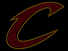 Rhinestone Biz Hot Fix Crystal Transfer Motif - Cleveland Cavaliers Logo