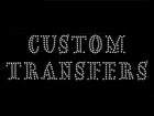 Custom Text-Only Transfer Featuring VALUE BRIGHT™ Crystals - Goudy Stout Font