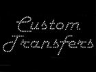Custom Text-Only Transfer Featuring VALUE BRIGHT™ Crystals - Harlow Italic Font