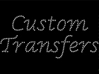 Custom Text-Only Transfer Featuring VALUE BRIGHT™ Crystals - Lucida Italic Font