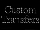 Custom Text-Only Transfer Featuring VALUE BRIGHT™ Crystals - Times New Roman Font