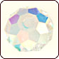 Swarovski 5040 Faceted Rondelle (Briolette) Beads 6mm Crystal AB