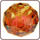 Swarovski 5040 Faceted Rondelle (Briolette) Beads 6mm Crystal Copper