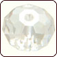 Swarovski 5040 Faceted Rondelle (Briolette) Beads 6mm Crystal Silver Shade