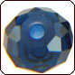 Swarovski 5040 Faceted Rondelle (Briolette) Beads 6mm Dark Indigo