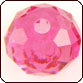 SWAROVSKI® ELEMENTS 5040 Faceted Rondelle (Briolette) Beads 6mm Indian Pink