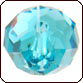 SWAROVSKI® ELEMENTS 5040 Faceted Rondelle (Briolette) Beads 8mm Indicolite