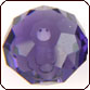 Swarovski 5040 Faceted Rondelle (Briolette) Beads 6mm Purple Velvet