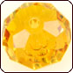 Swarovski 5040 Faceted Rondelle (Briolette) Beads 6mm Topaz