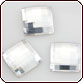Swarovski Crystal - Flat Back Rhinestone Chessboard Square (S2493) 8mm Crystal