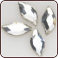 Swarovski Crystal - Diamond Leaf (S2979) 8x4mm Crystal Clear