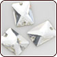 Swarovski Crystal - Sew On Rhinestone Rectangle (3250) 25x18mm Crystal Clear