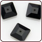 Square Lochrose Rhinestone (3400) 8mm Jet