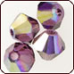 Swarovski 5301 Bicone Beads 6mm Amethyst AB