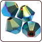 SWAROVSKI® ELEMENTS 5301/5328 Bicone Beads 4mm Jet AB 2X
