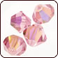 Swarovski 5301 Bicone Beads 6mm Light Rose AB