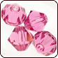 SWAROVSKI® ELEMENTS 5301/5328 Bicone Beads 4mm Rose