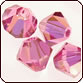 Swarovski 5301 Bicone Beads 6mm Rose AB