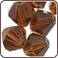 SWAROVSKI® ELEMENTS 5301/5328 Bicone Beads 4mm Smoked Topaz
