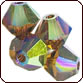 SWAROVSKI® ELEMENTS 5301/5328 Bicone Beads 6mm Smoked Topaz AB