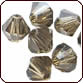 SWAROVSKI® ELEMENTS 5301/5328 Bicone Beads 4mm Smokey Quartz