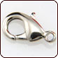 Lobster Claw Clasp 15x8 mm - Nickel Plated Brass