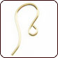 Humpback Earwire 18mm with Loop - Gold Filled