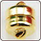 Magnetic Barrel Clasp 5x5mm - Gold Plated
