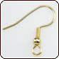 Hook Earwire 18mm with 2mm Coil - Silver Plated
