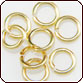 Jump Ring 16 Gauge 7.5mm - Gold Plated Brass